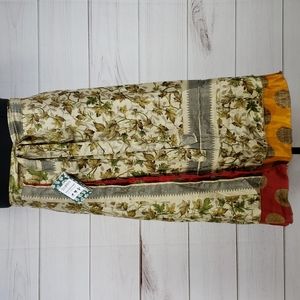 Darn Good Yarn Sari Silk Wrap Skirt Tea Goddess